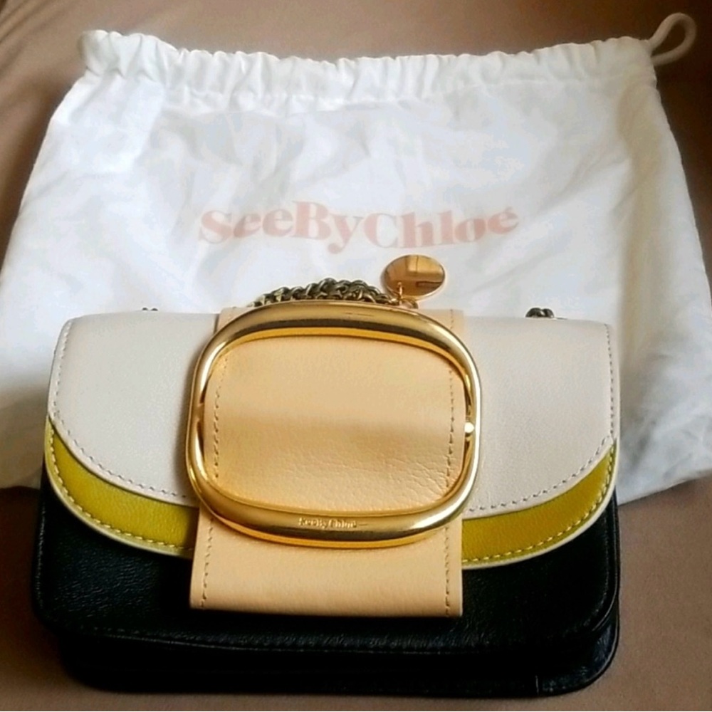 EUC See By Chloe tricolor crossbody purse